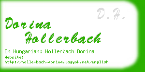 dorina hollerbach business card